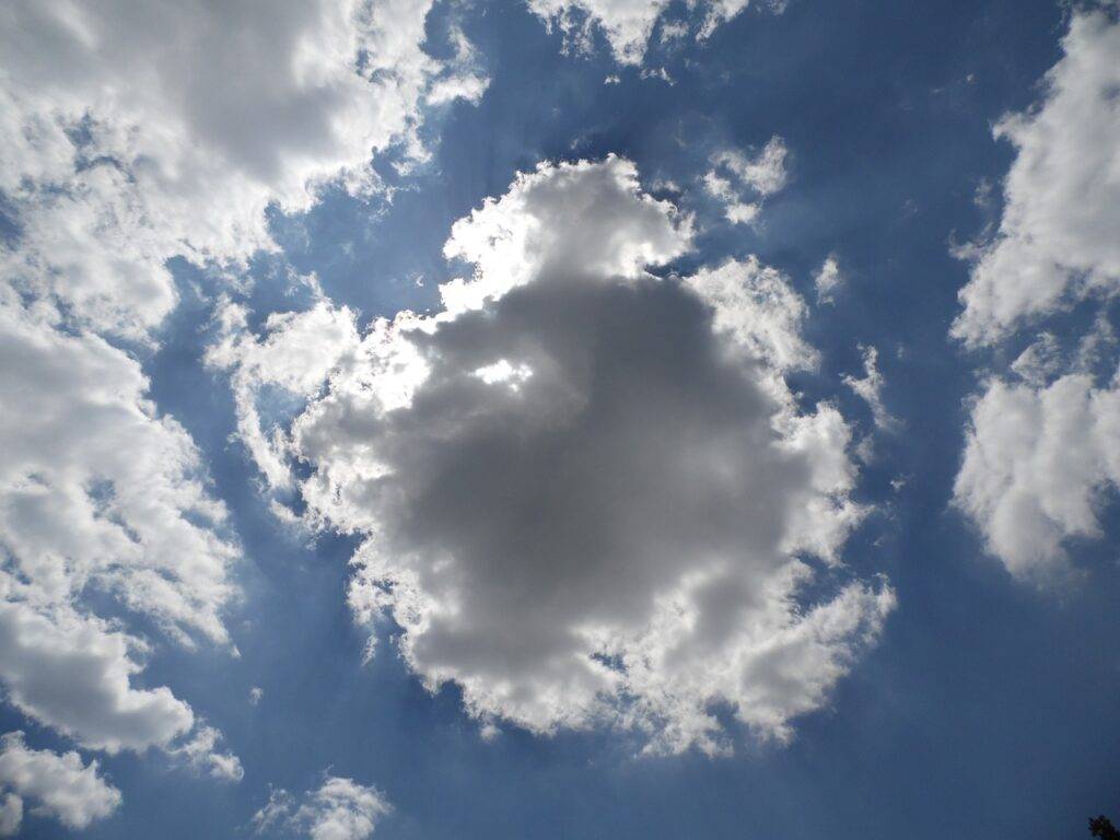 Cloud in front of Sun